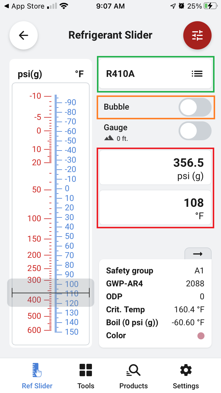 r410 suction pressure