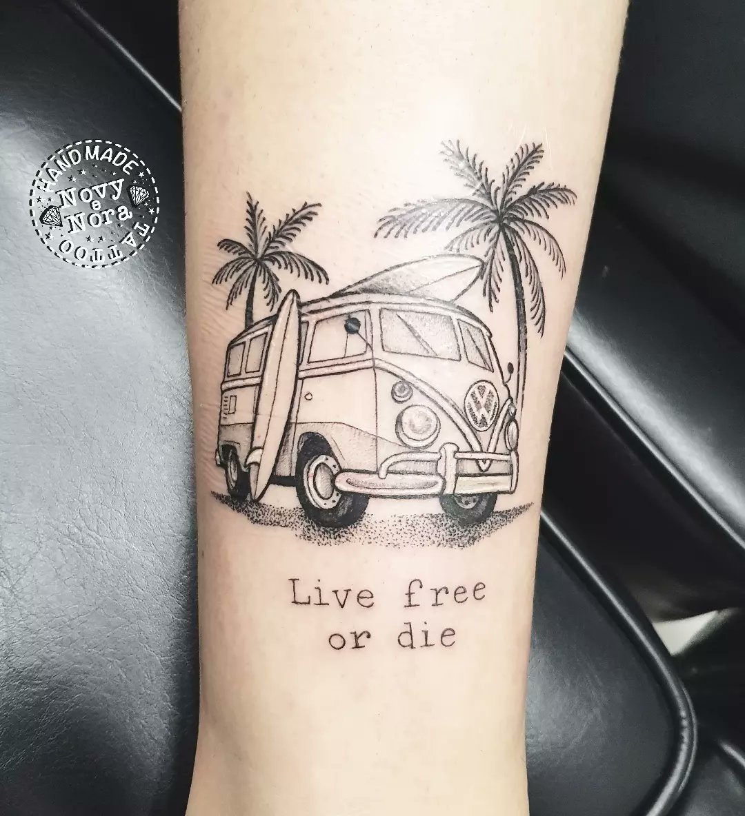 vw bus tattoo