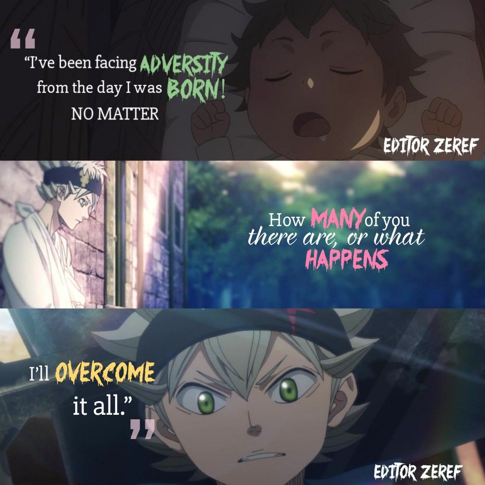 black clover inspirational quotes