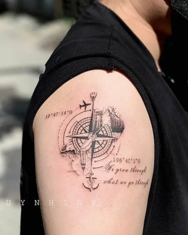 nautical compass tattoo meaning