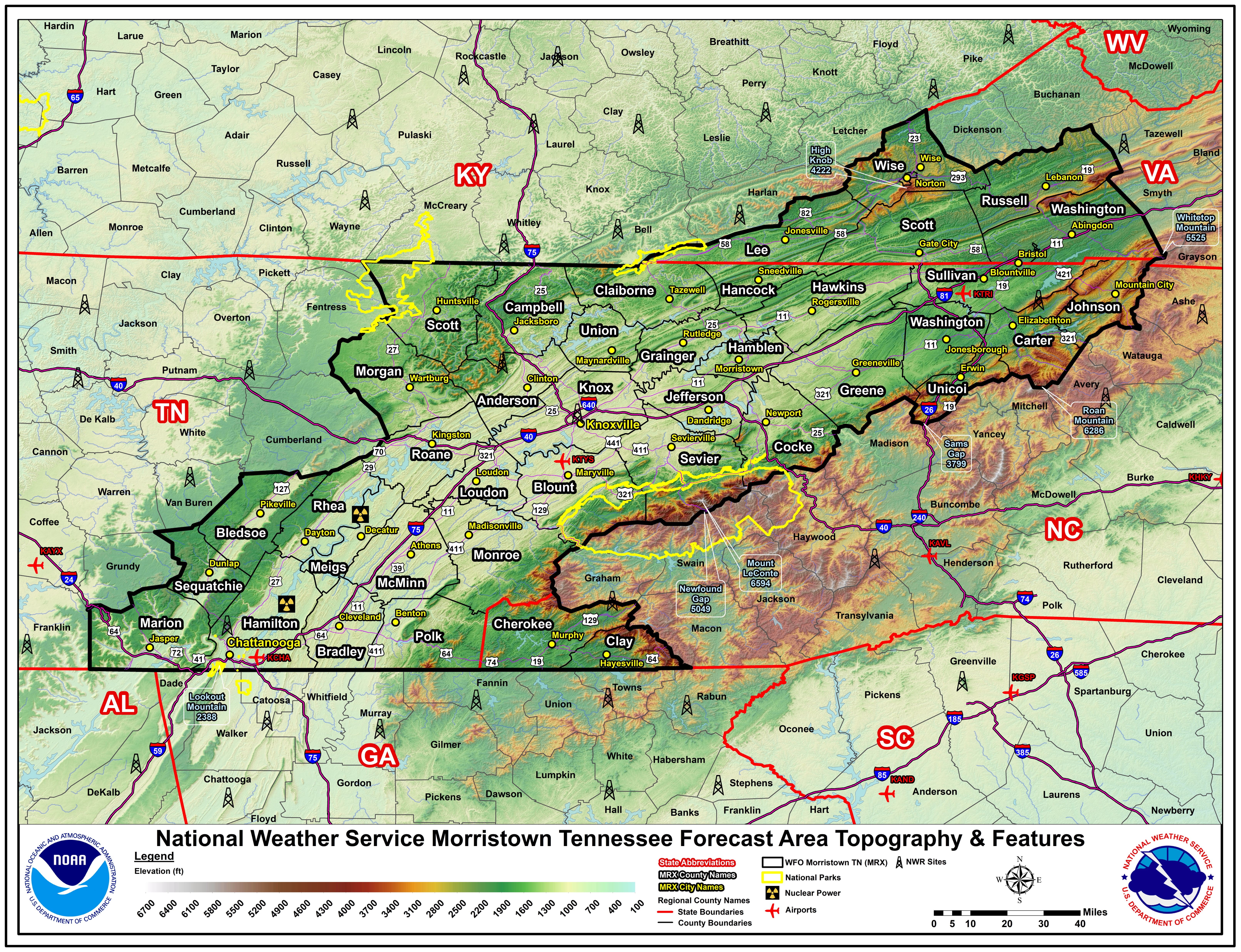 nws pigeon forge