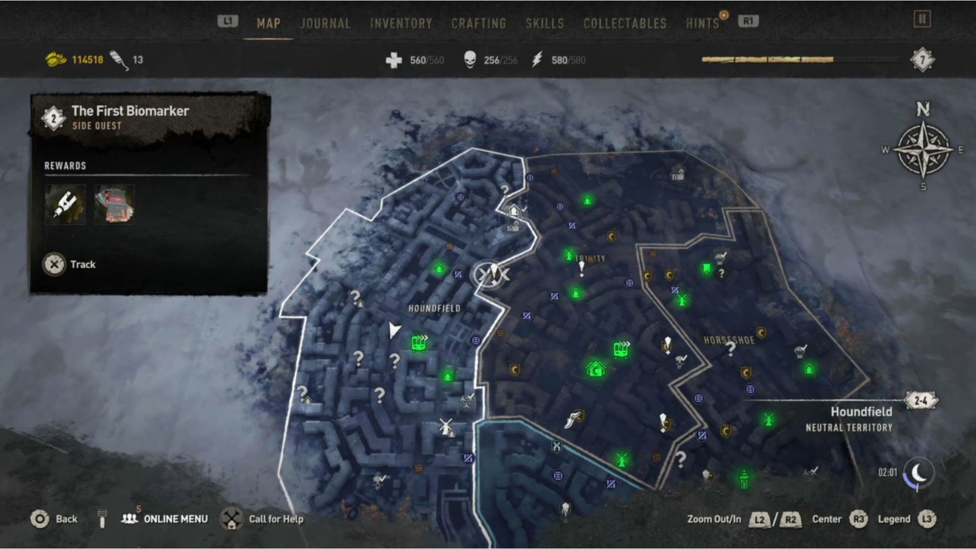 dying light 2 military tech locations map