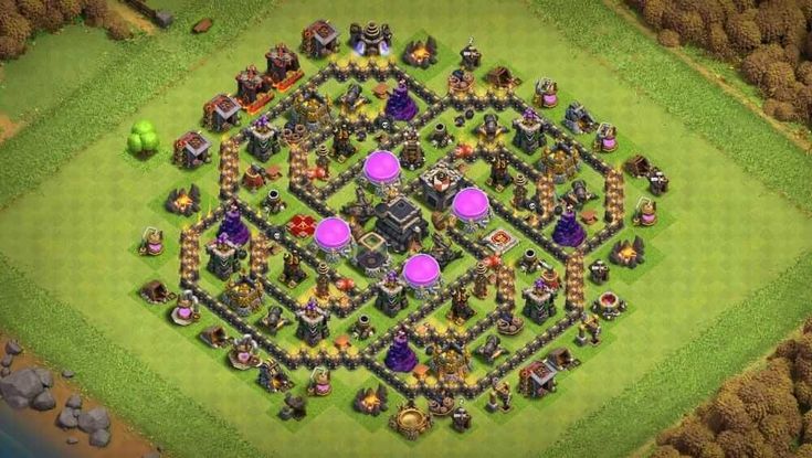coc town hall 9 base copy