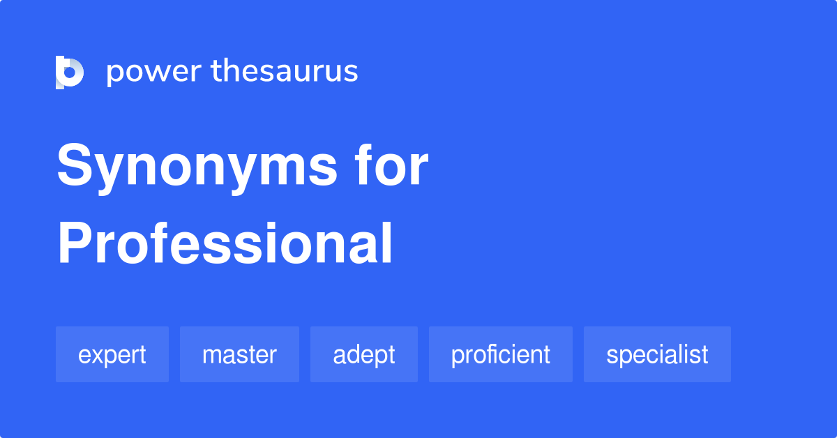 synonyms for professional