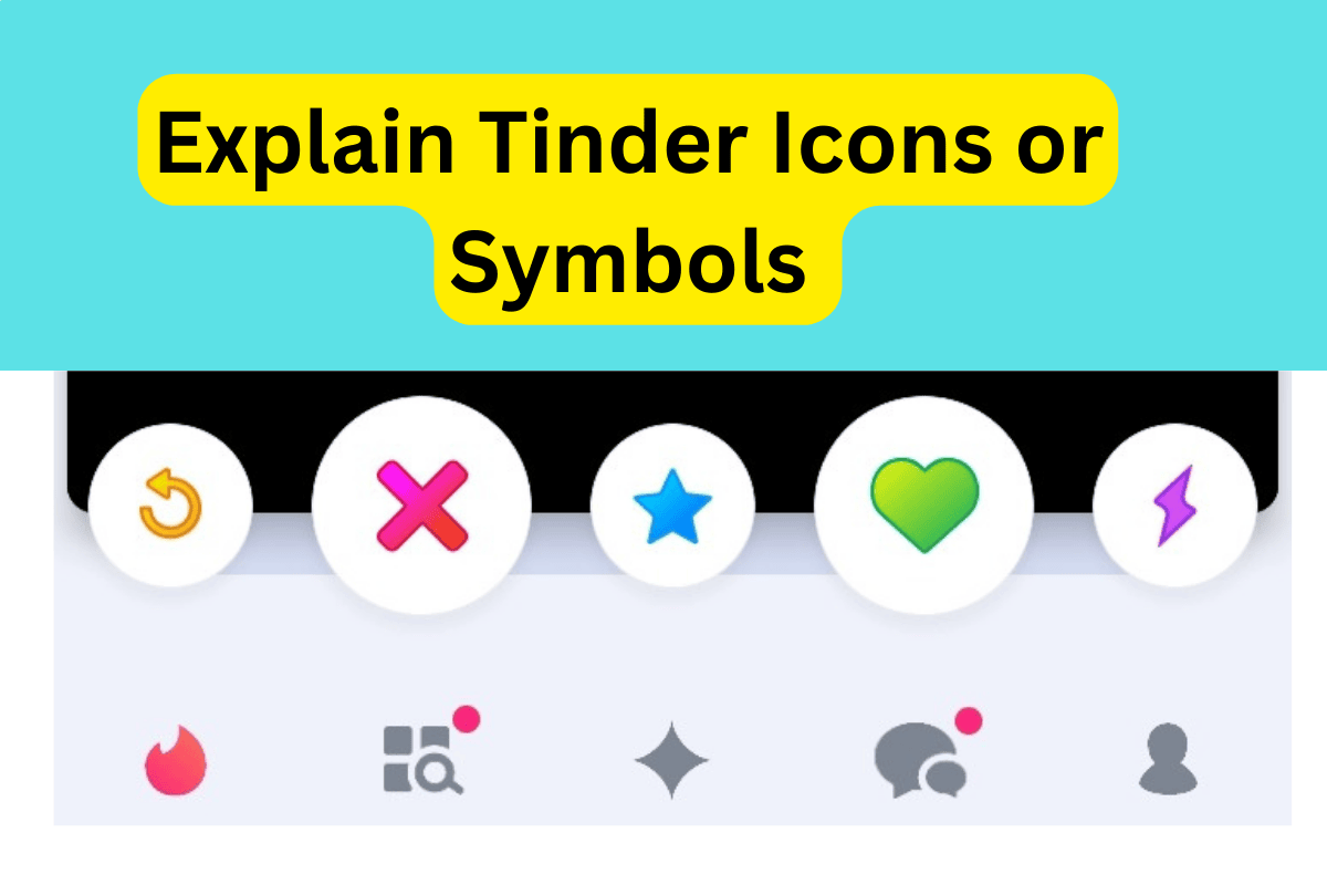 what do tinder icons mean