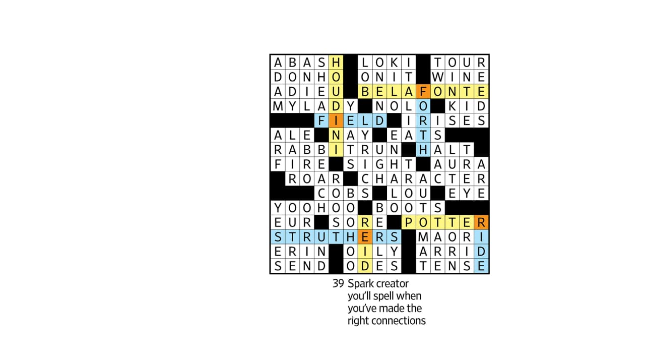 wsj crossword answers