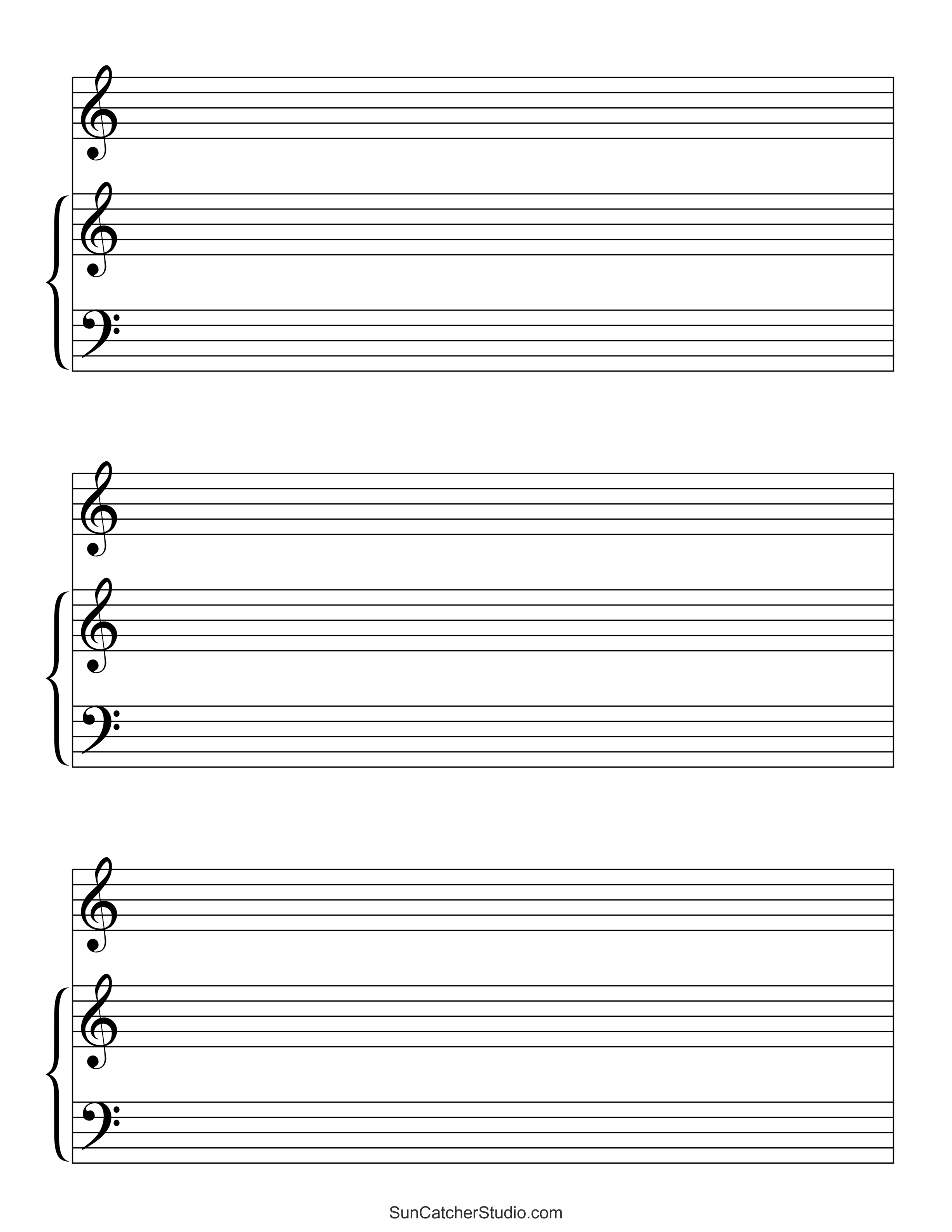 empty sheet music pdf