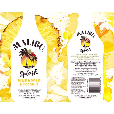 malibu seltzer calories