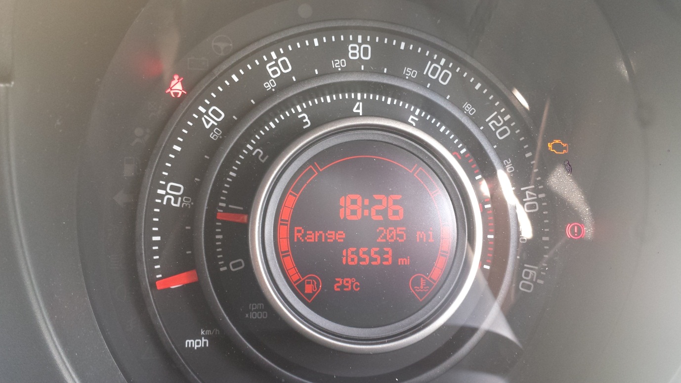 check engine fiat 500