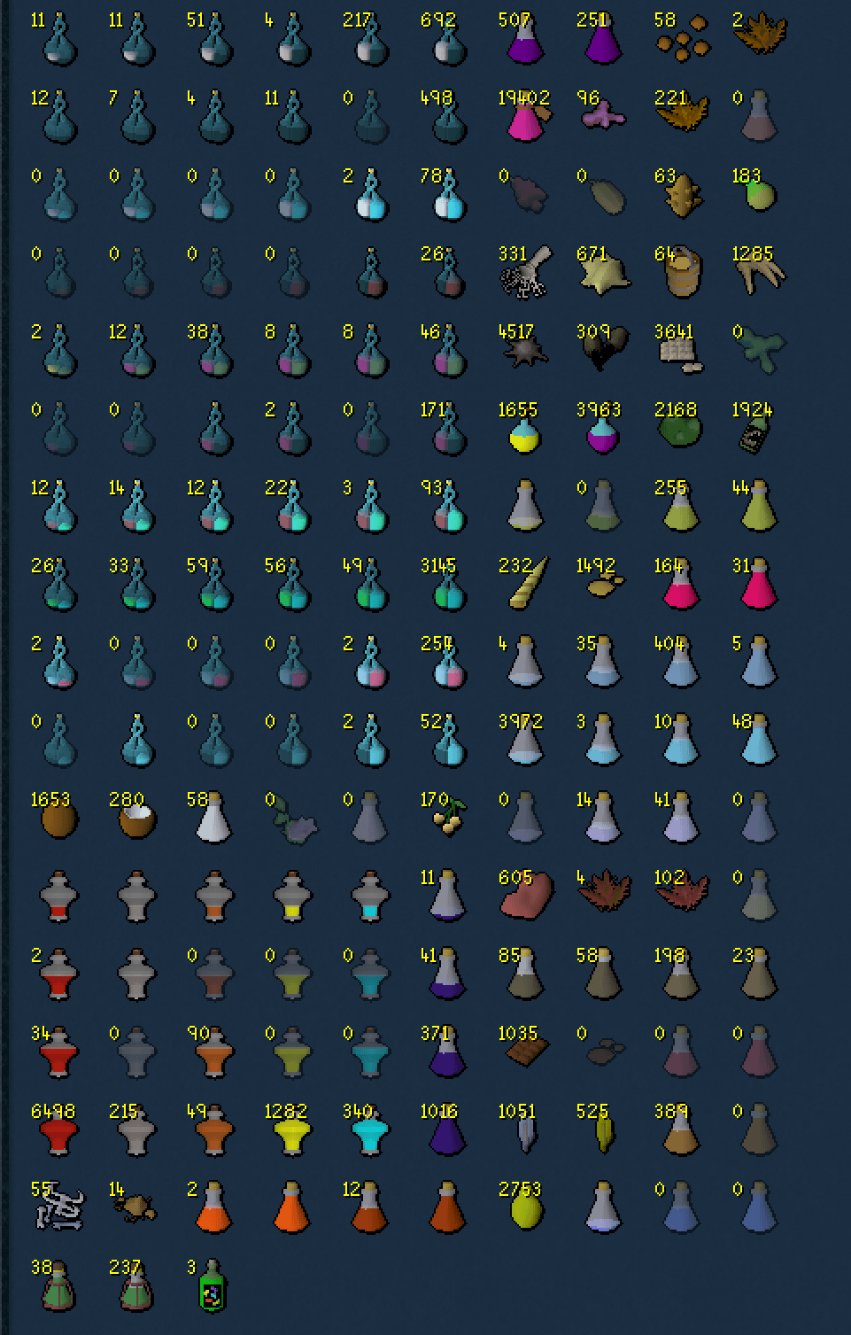 ironman herblore guide