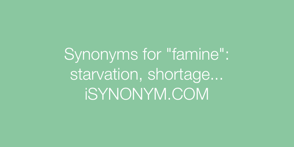 famine synonym