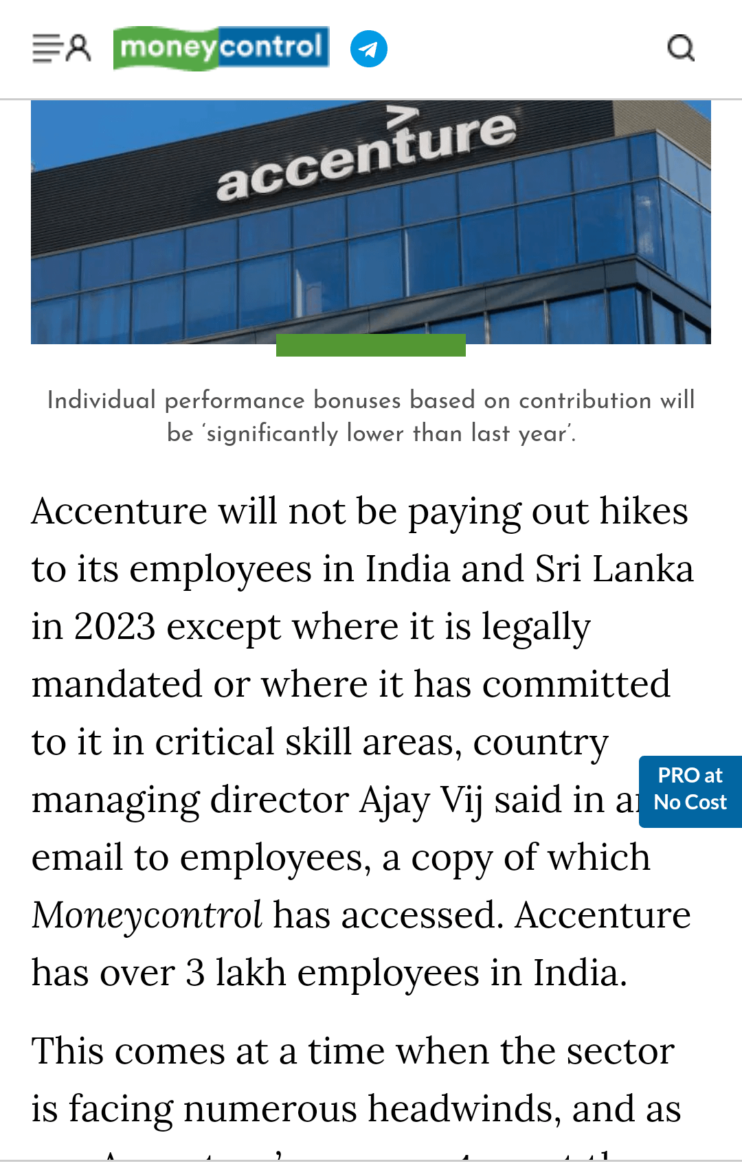 accenture hike percentage