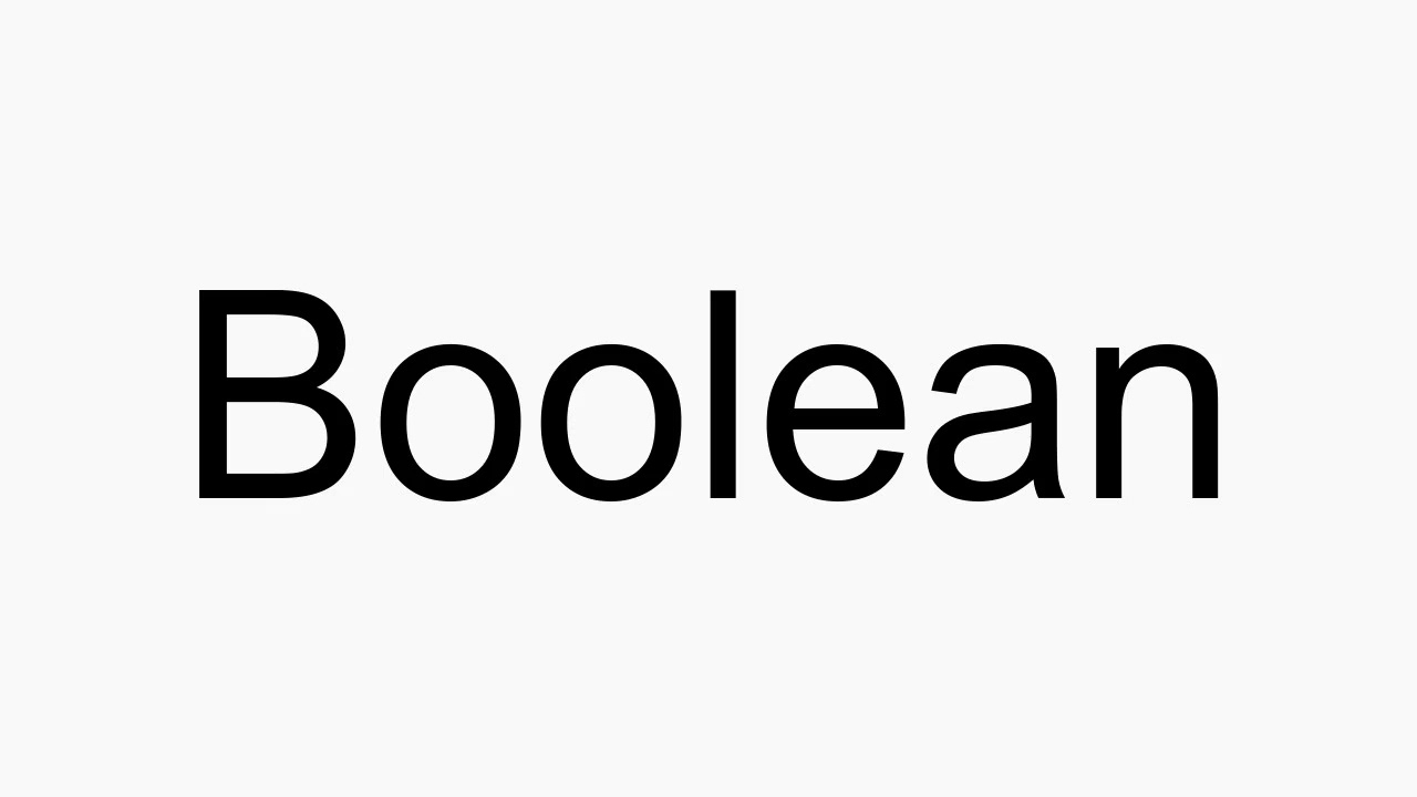 boolean pronunciation