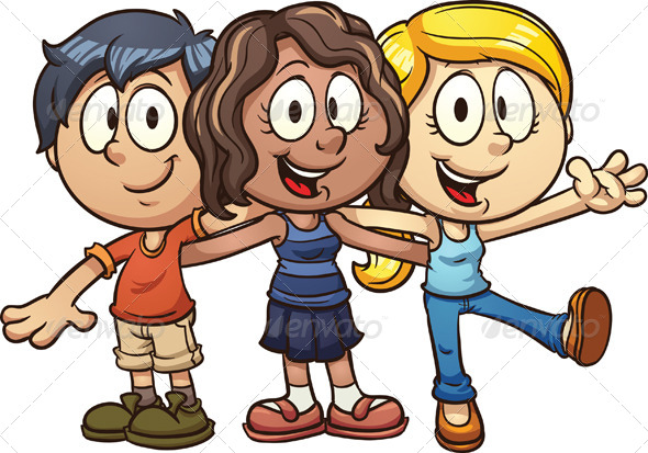 pictures of friends in cartoon