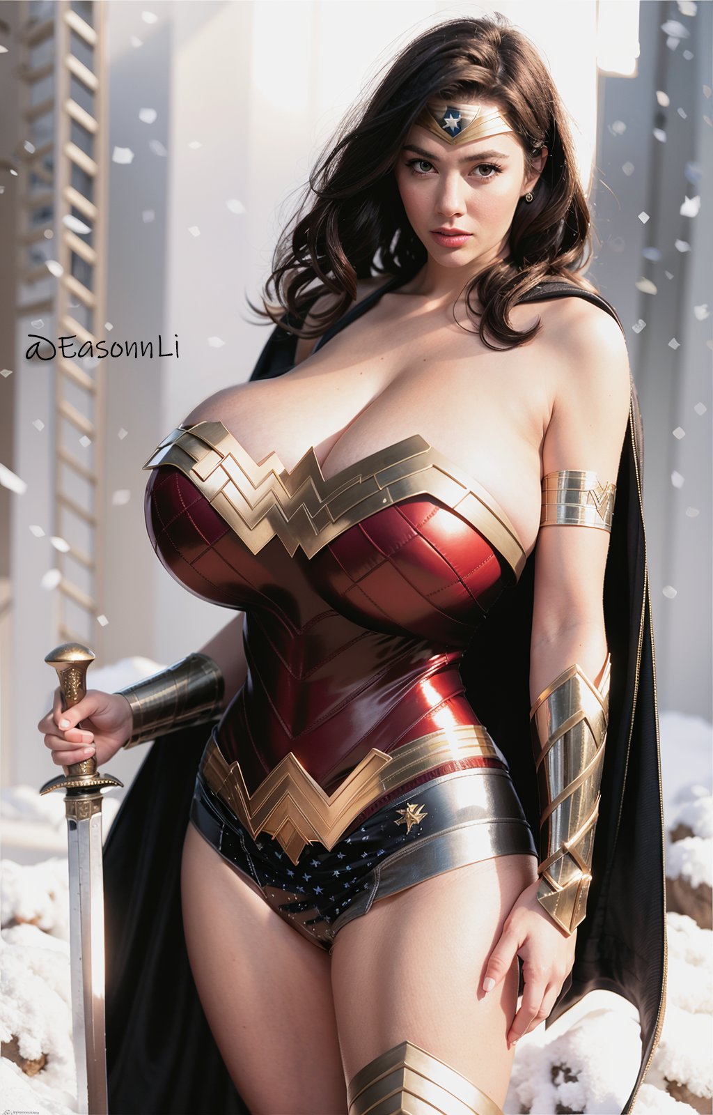 wonder woman big boobs