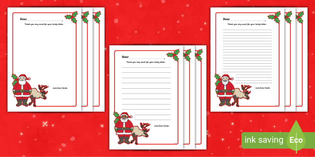 father christmas letter border