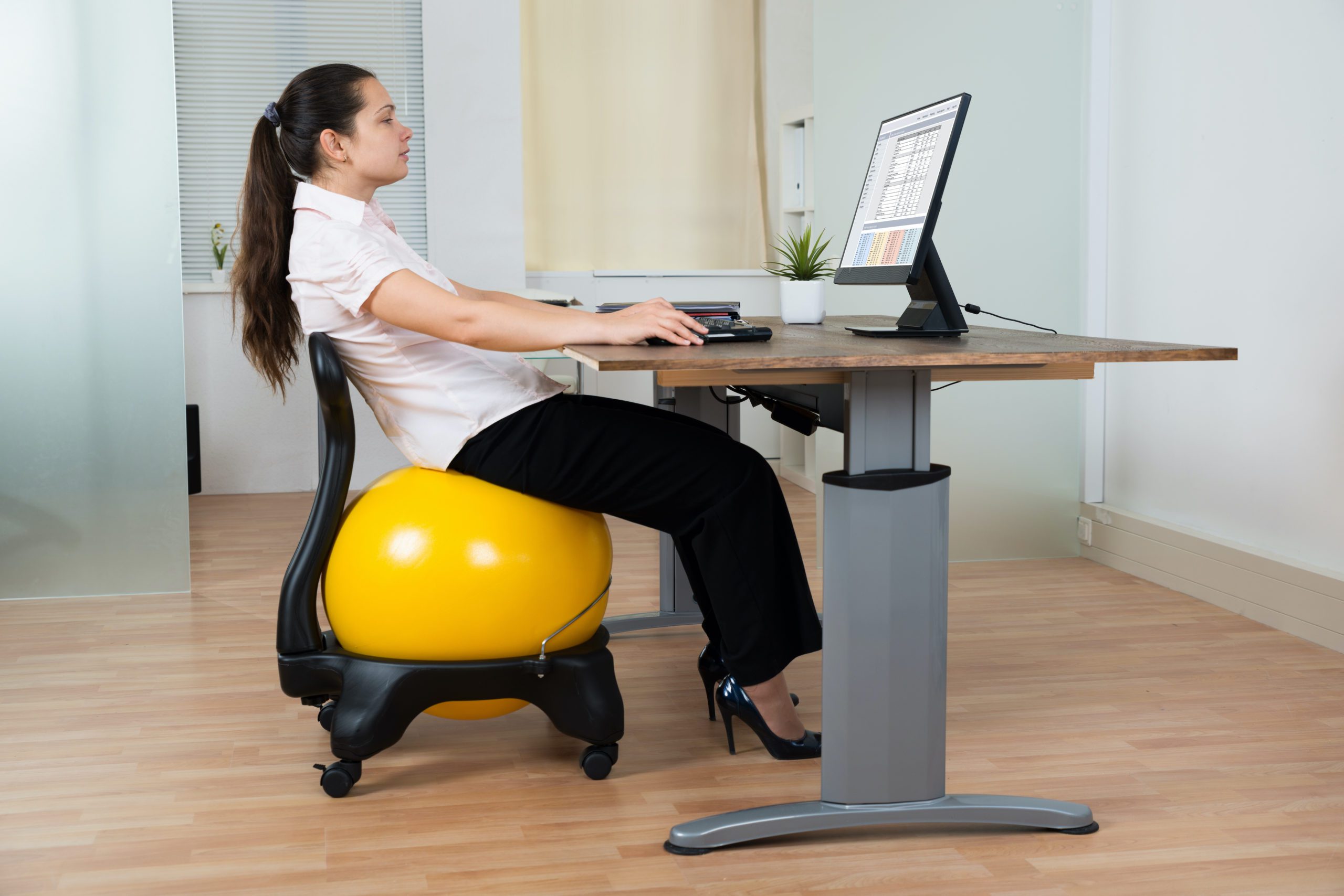 swiss ball office chair