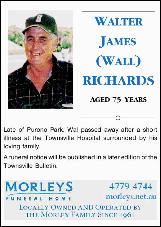 funeral notices townsville