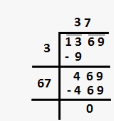 square root of 1369