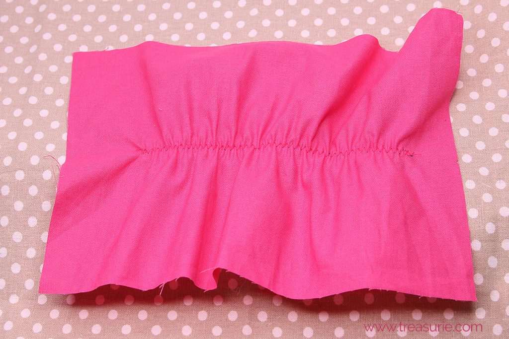 how to ruche fabric without elastic