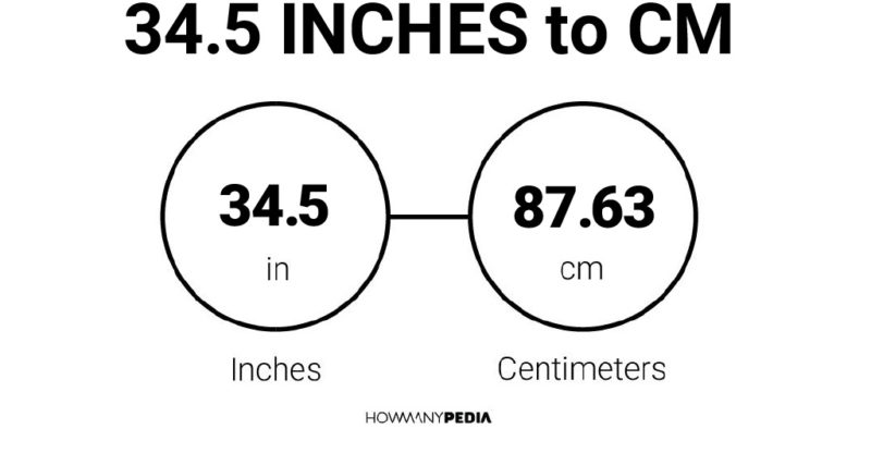 34.5 cm in inches