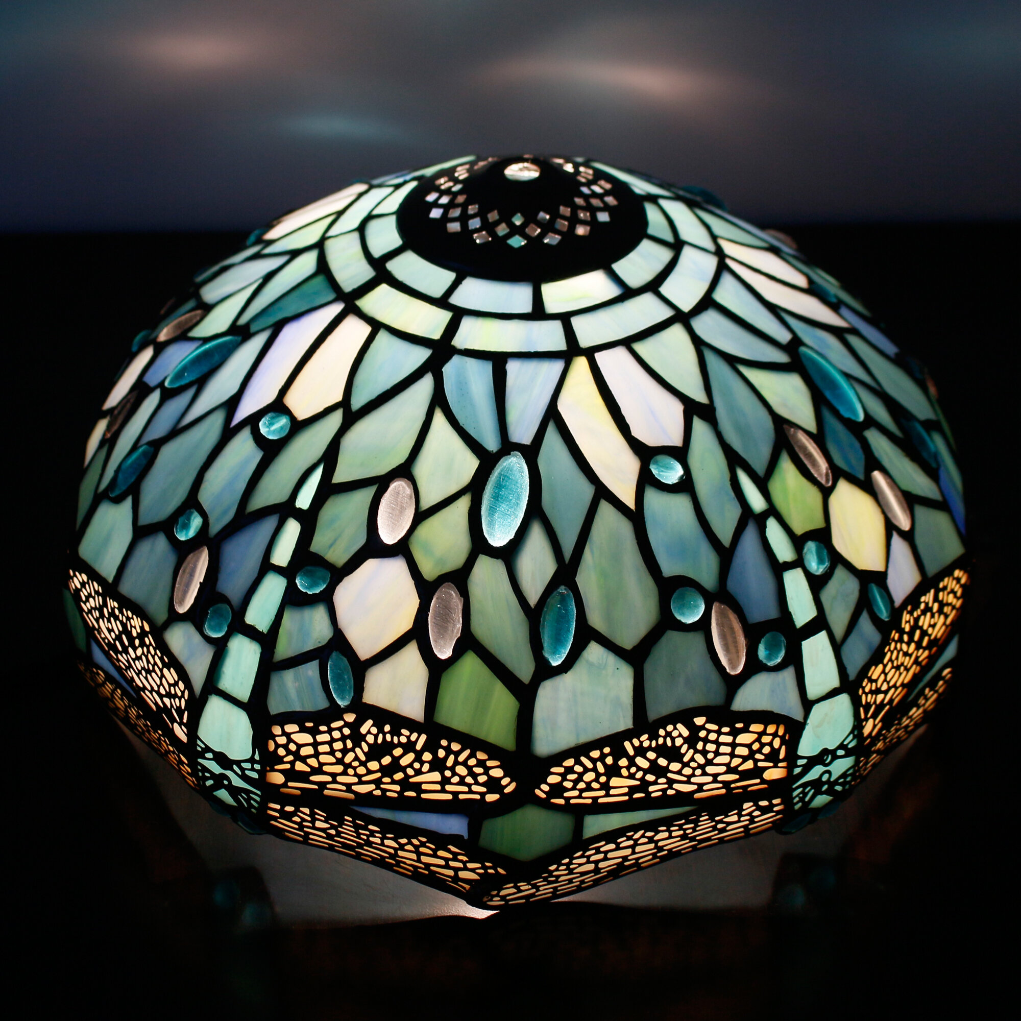 stained glass lamp shades