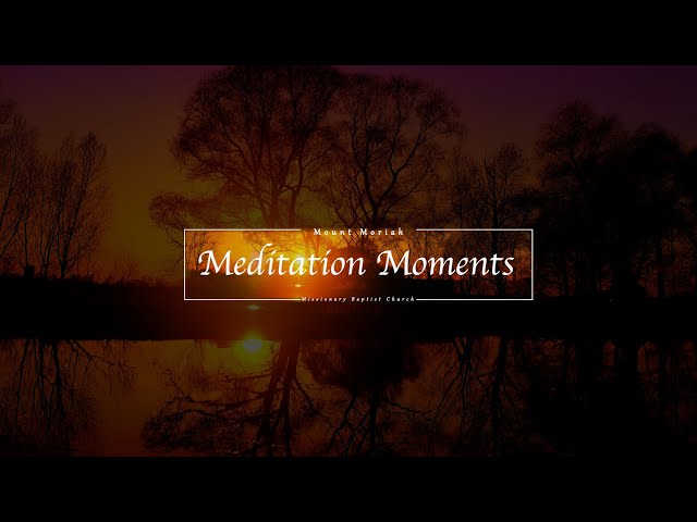 meditation moments youtube