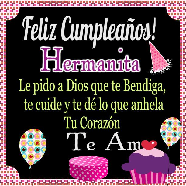 felicidades mi hermanita