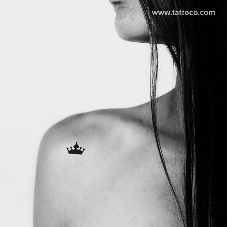 crown tattoo minimalist