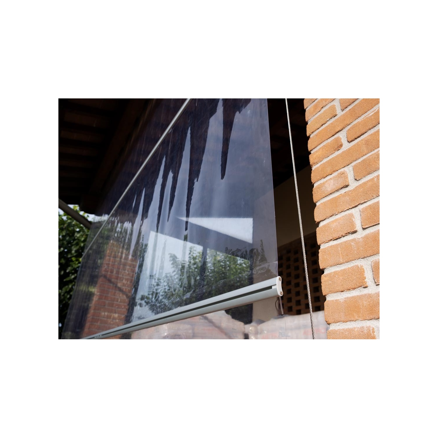 clear vinyl roller shades