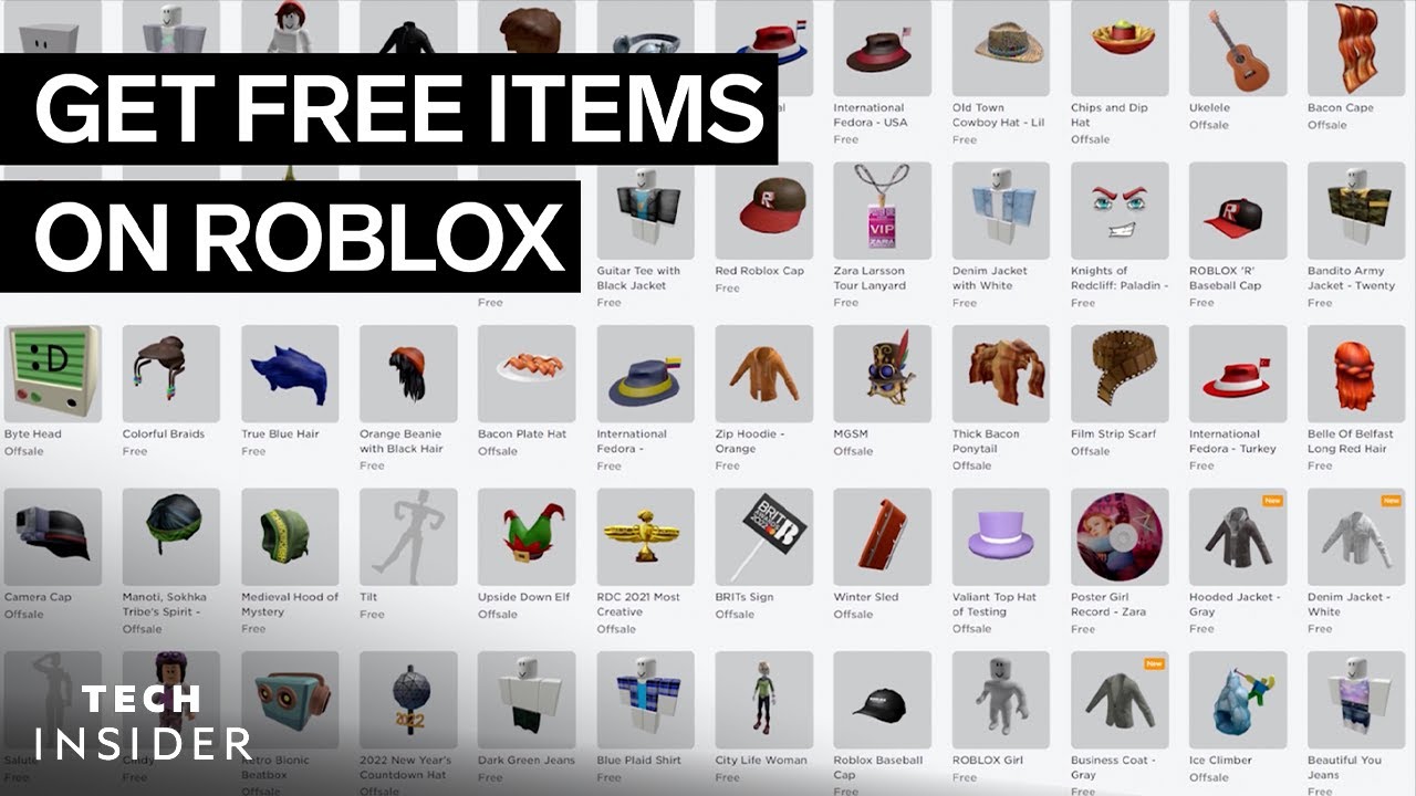 how to get free roblox accessories