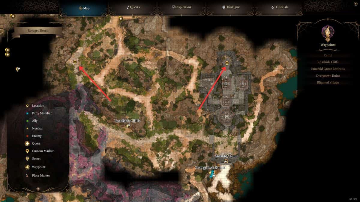 bg3 shovel locations