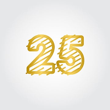 25th birthday png