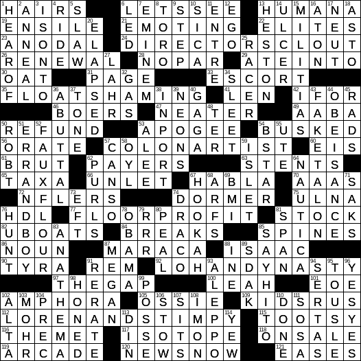 aetna competitor crossword