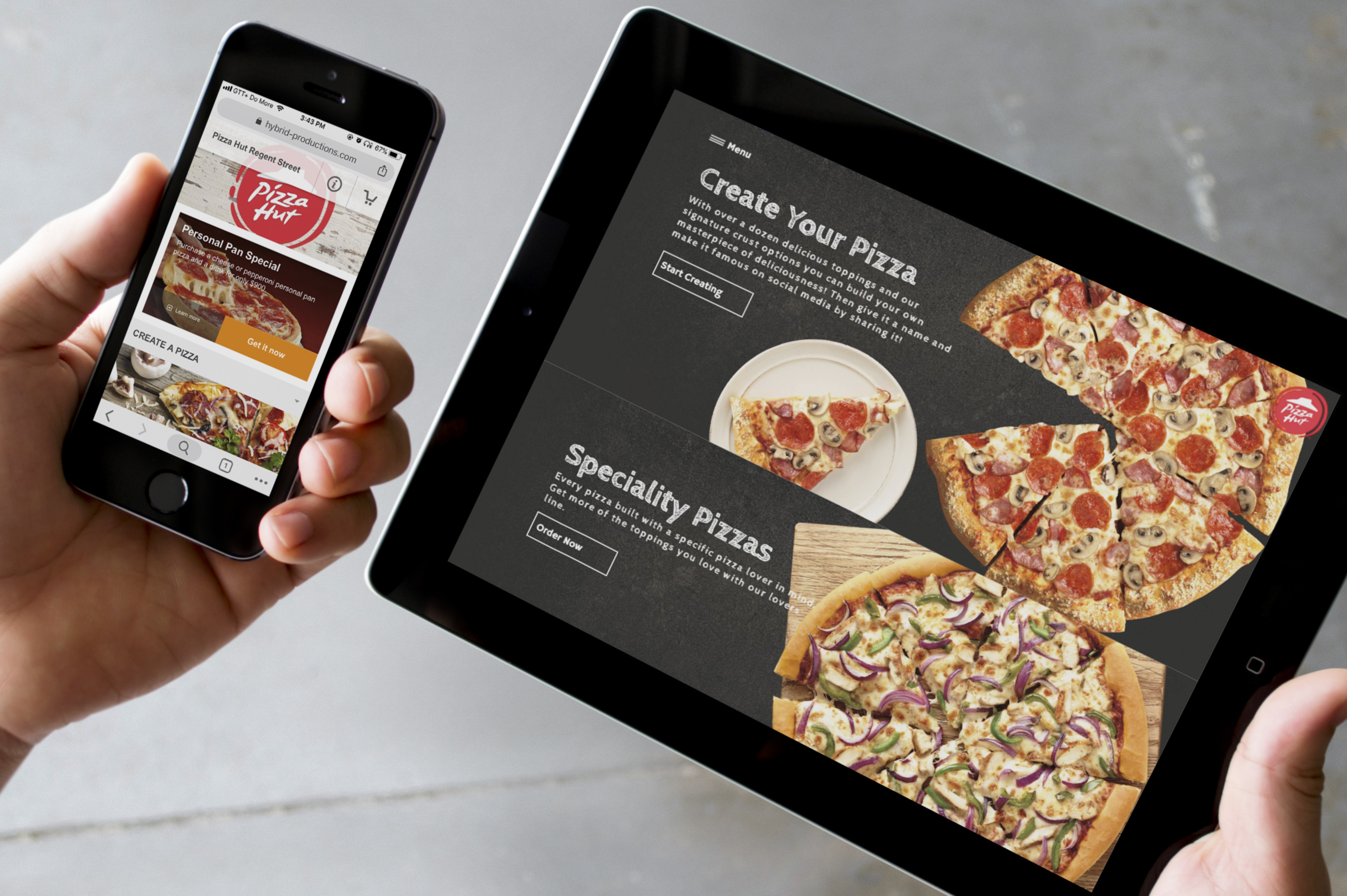 pizza hut website