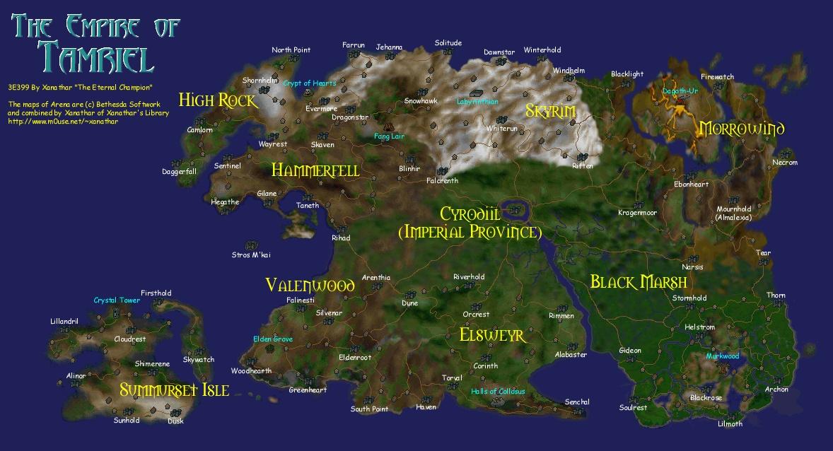 elder scrolls 2 map