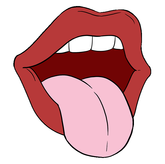 tongue image drawing