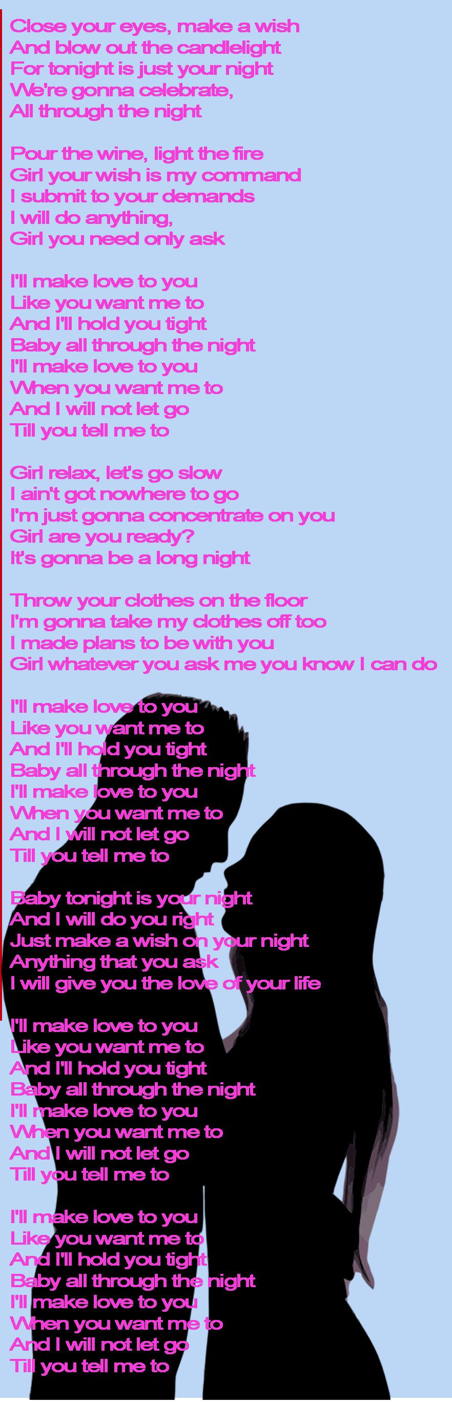 i will make love to you lyrics