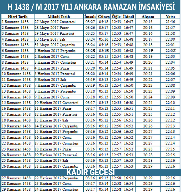 ankara yatsı ezanı