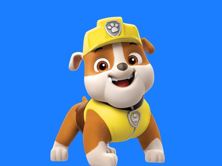 yellow paw patrol dog