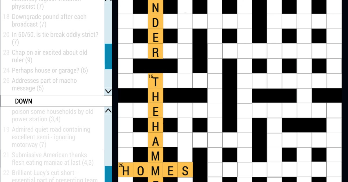 hammer crossword clue
