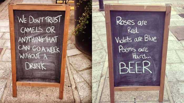funny pub signs