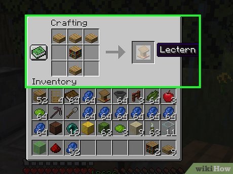 lectern minecraft crafting