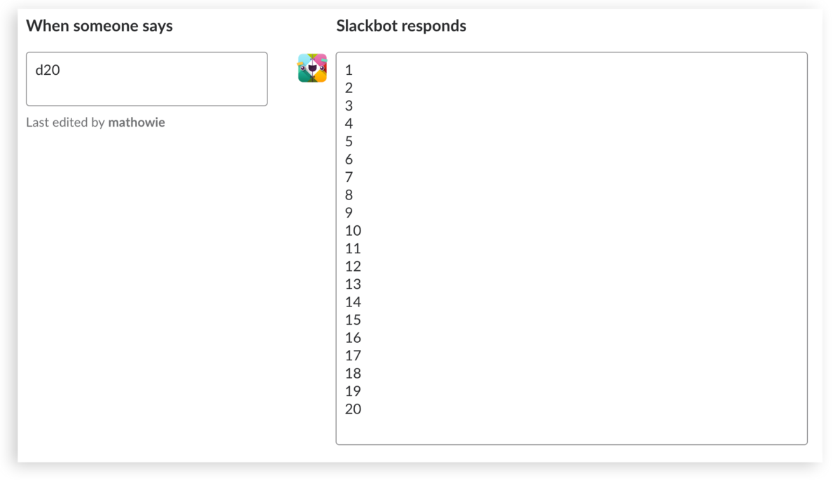 slackbot custom responses