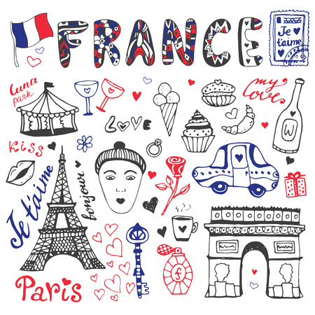 dibujos de francia faciles