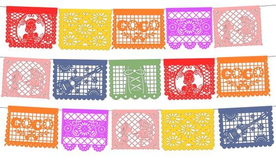 papel picado coco svg