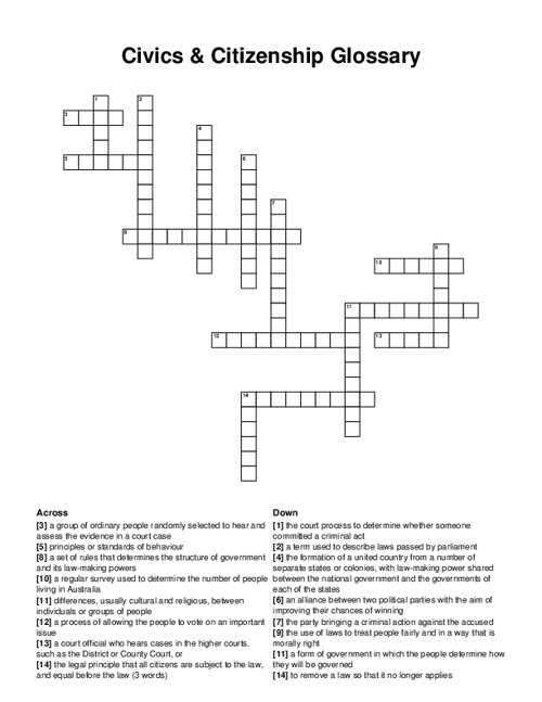 court official crossword