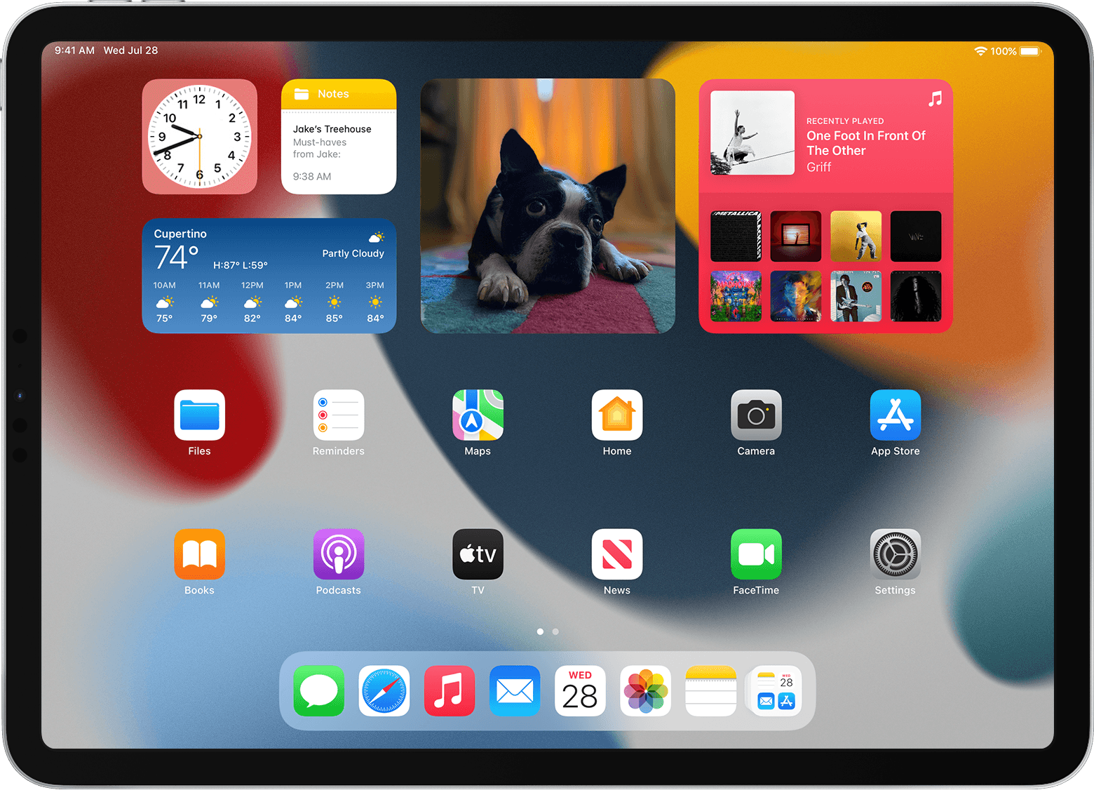 widgets ipad