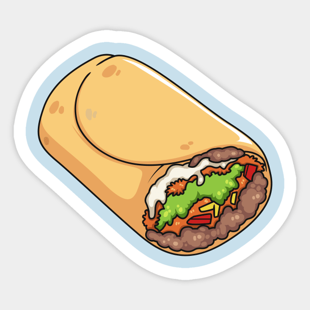 cartoon burrito