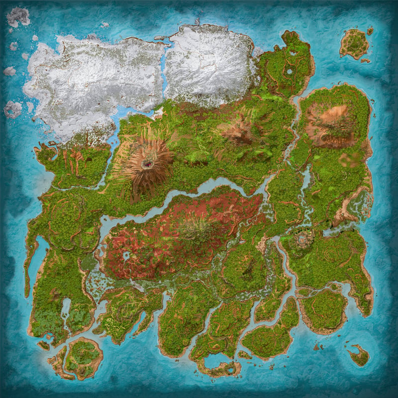 the island spawn map